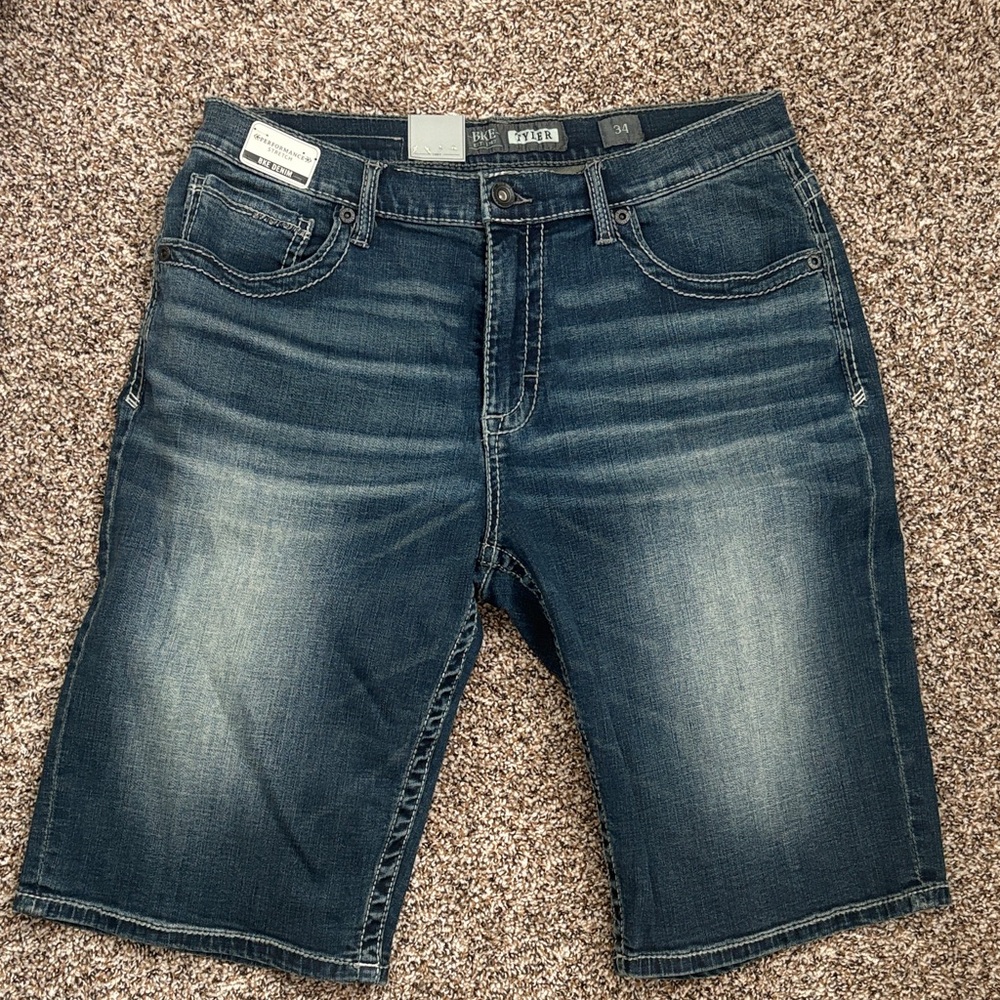 BKE Dark Blue Jean Shorts for Men